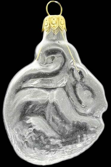 Стеклянная елочная игрушка Заготовка Белочка 7,8 см 161504700